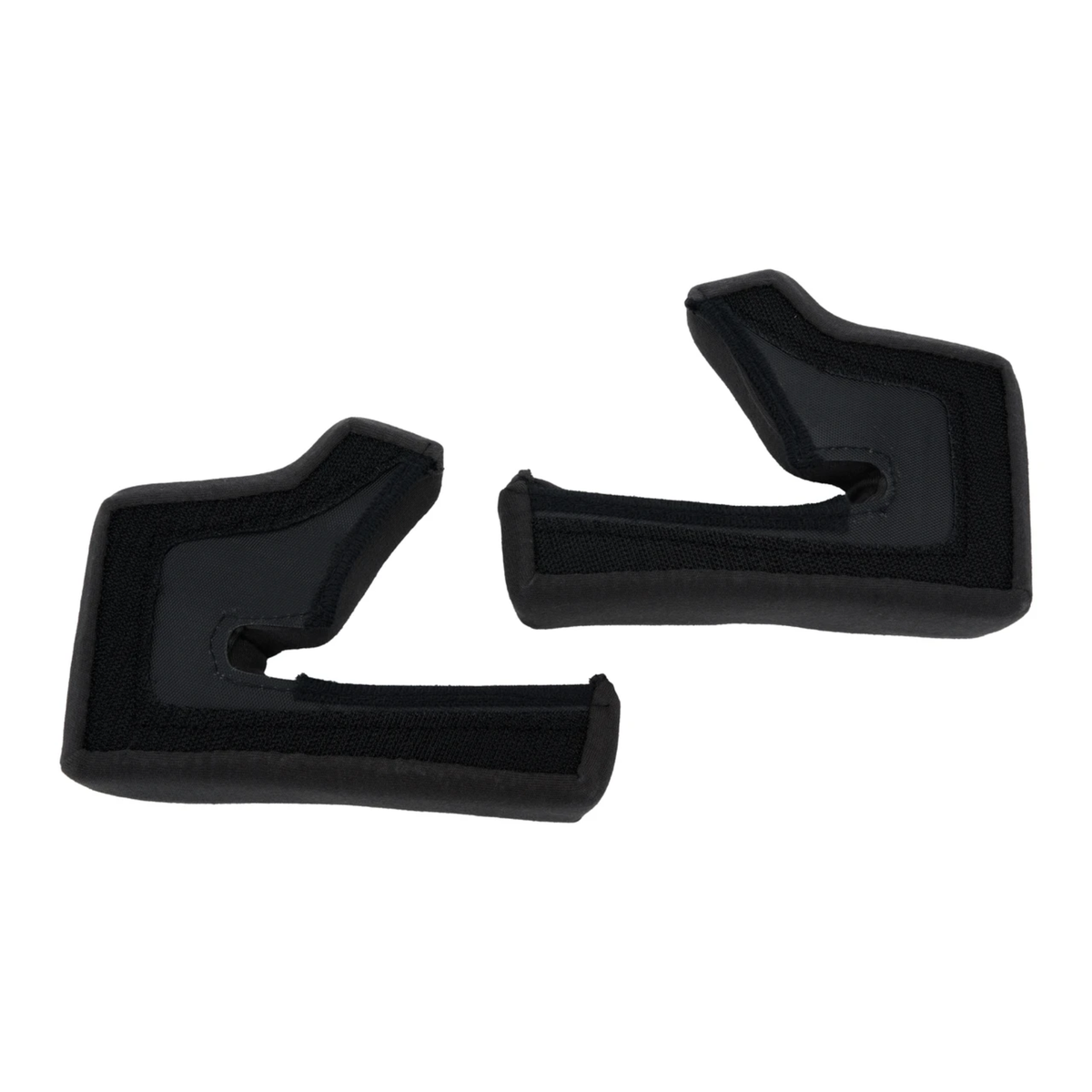 The inside of the black Allstar Performance Racing Helmet Cheek Pads.