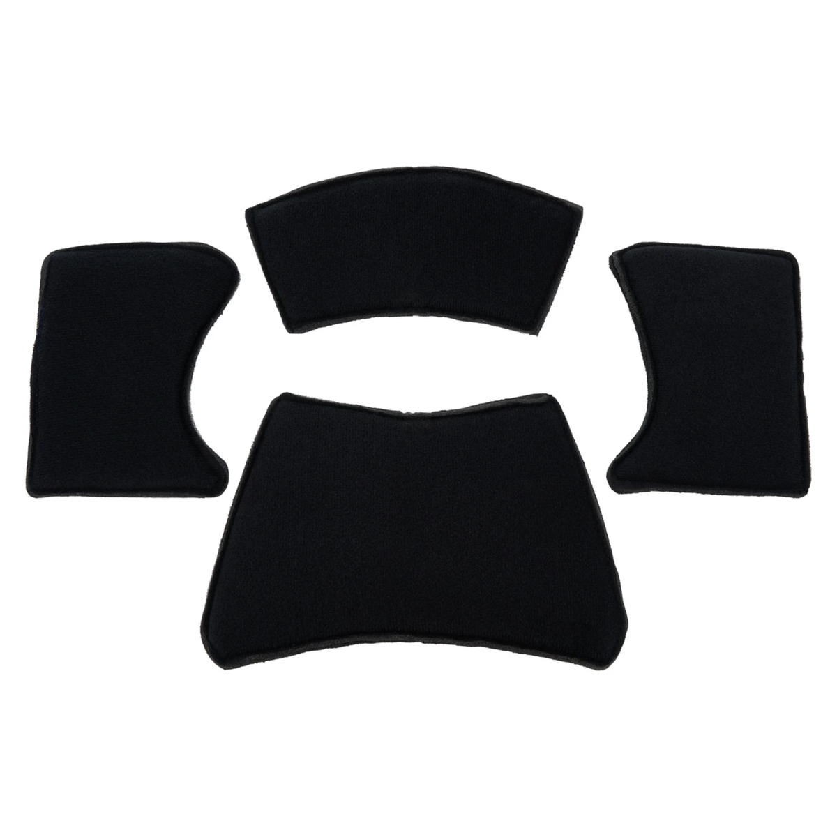 The inside of the black Allstar Performance Racing Helmet Liner Pads.