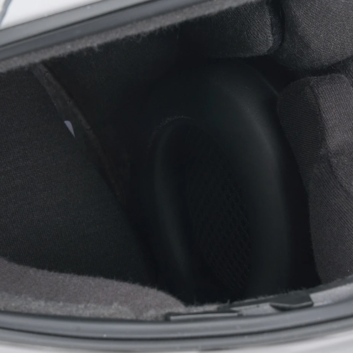 The Allstar Performance Racing Helmet Speaker Kit mounted in a helmet.