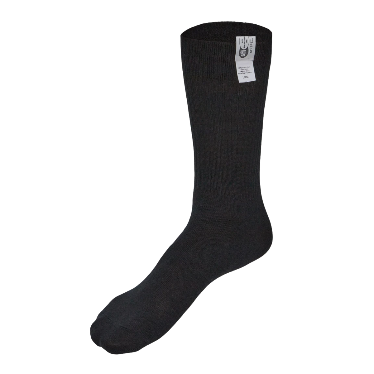 The black SFI 3.3 rated Allstar Performance Thick Fire-Resistant Racing Socks.