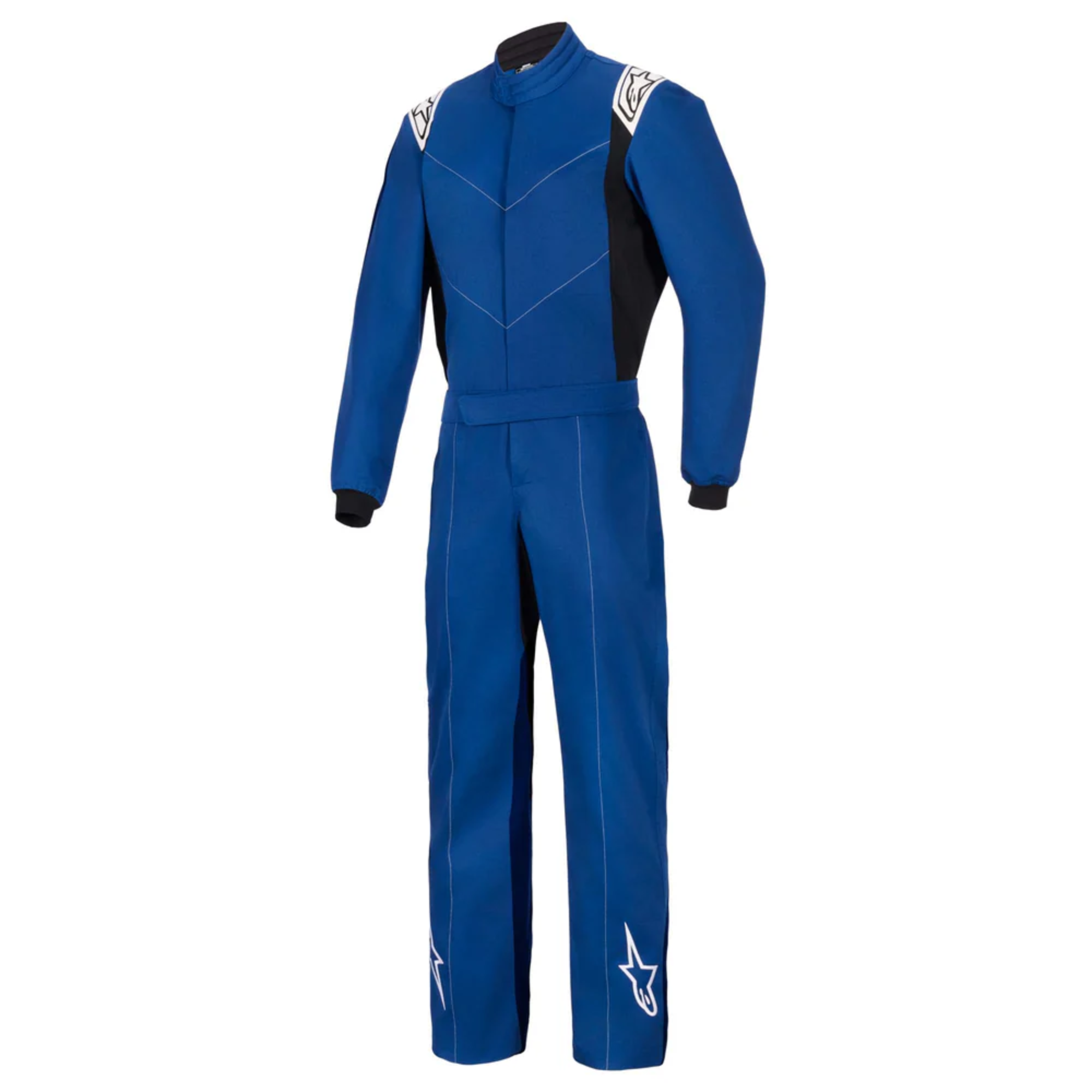 The blue Alpinestars Indoor v2 Kart Racing Suit.