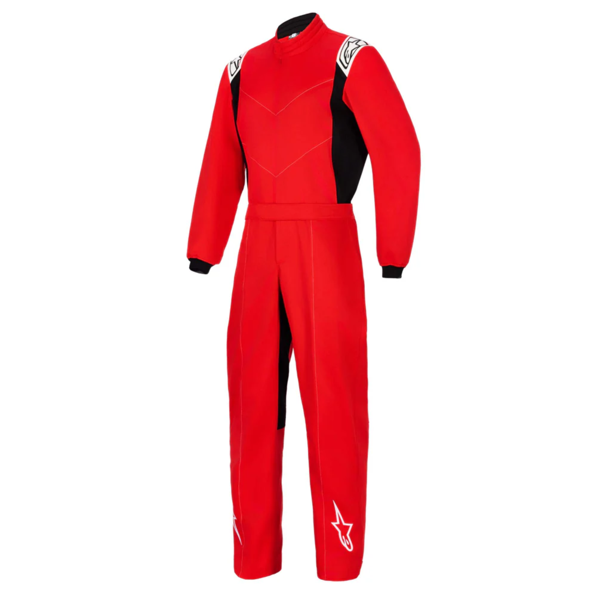 The red Alpinestars Indoor v2 Kart Racing Suit.