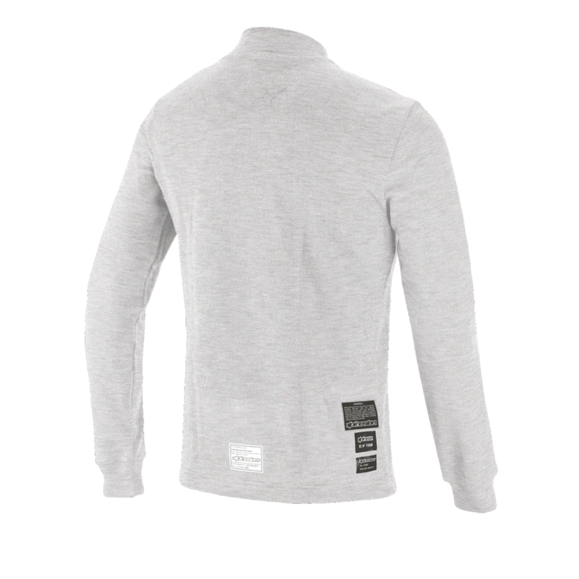 The back of the white Alpinestars Race v3 Racing Undershirt.