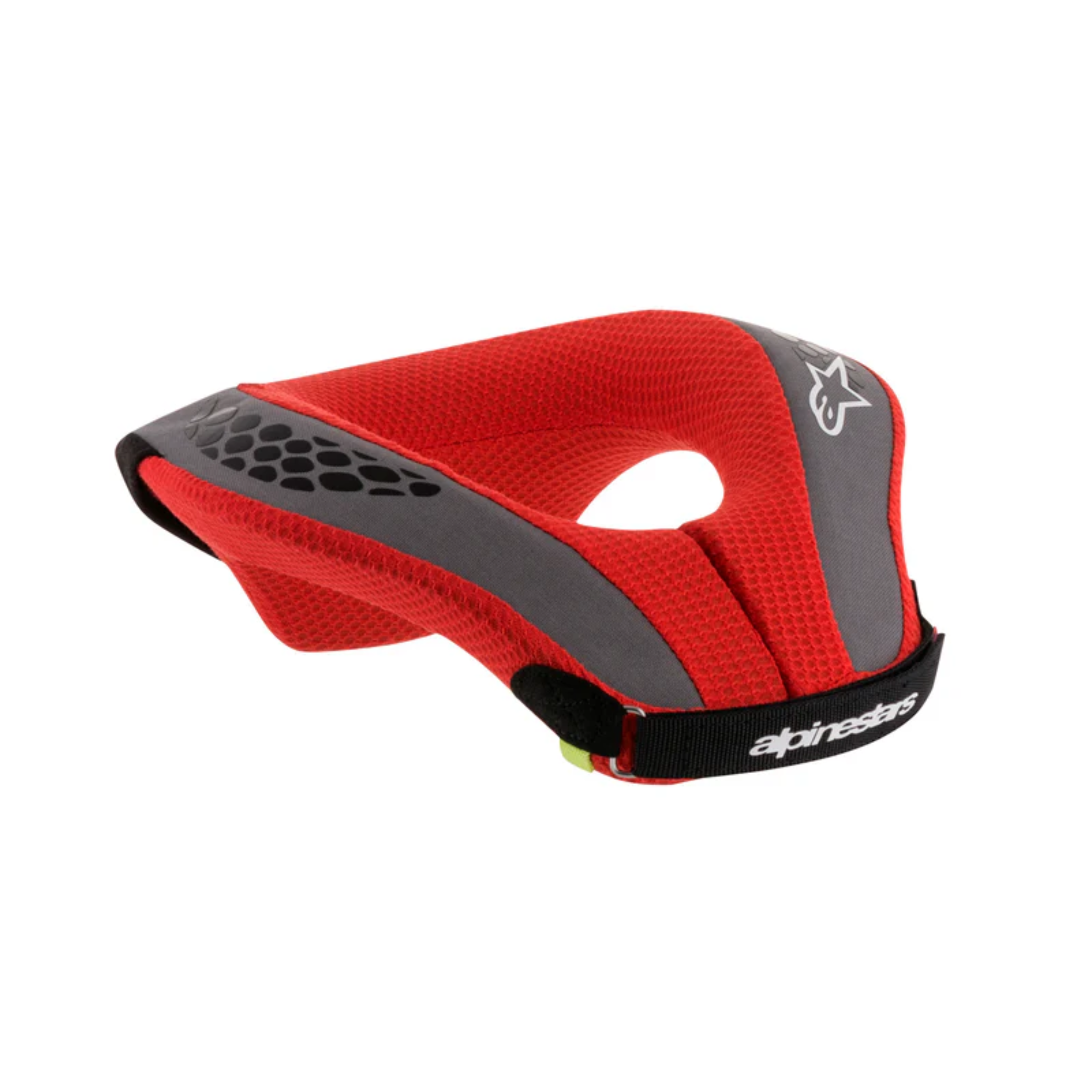 The black and red Alpinestars Sequence Youth Neck Roll/Support.