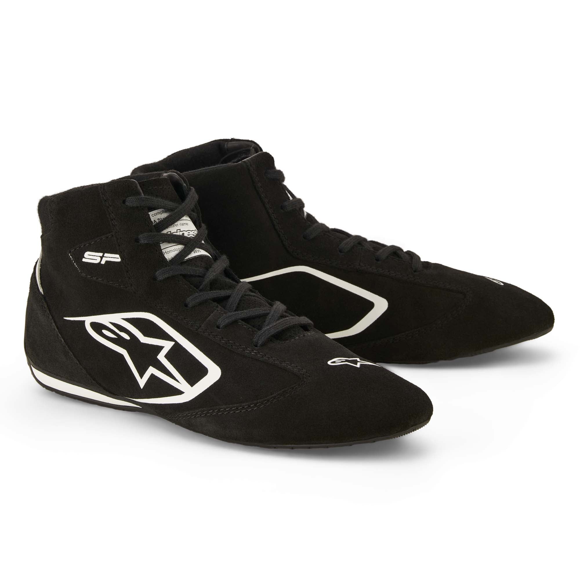 The black and white Alpinestars SP v3 Racing Shoes.