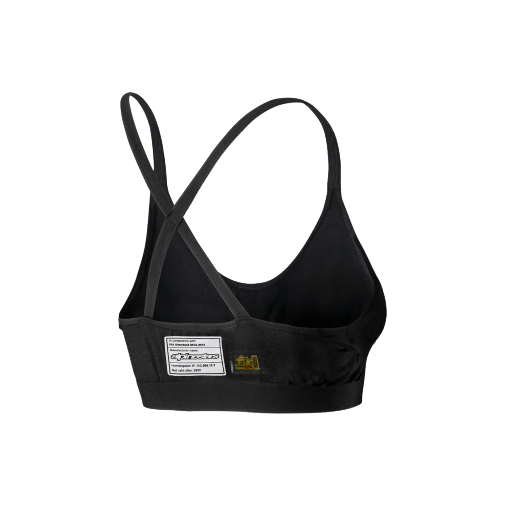 The back of the black Alpinestars Stella Tech ZX Sports Bra.