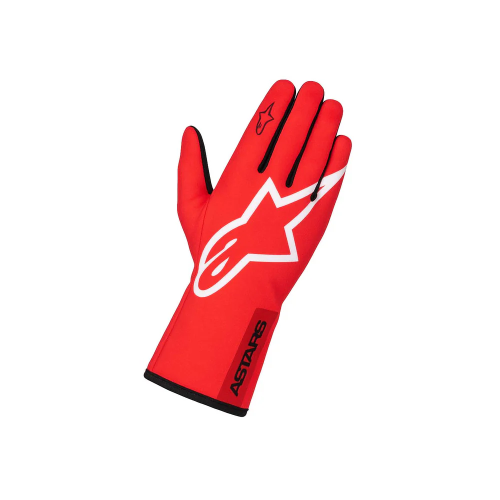 The red- white and black Alpinestars Tech-1 K Race S v2 Youth Karting Gloves - Pure Edition.