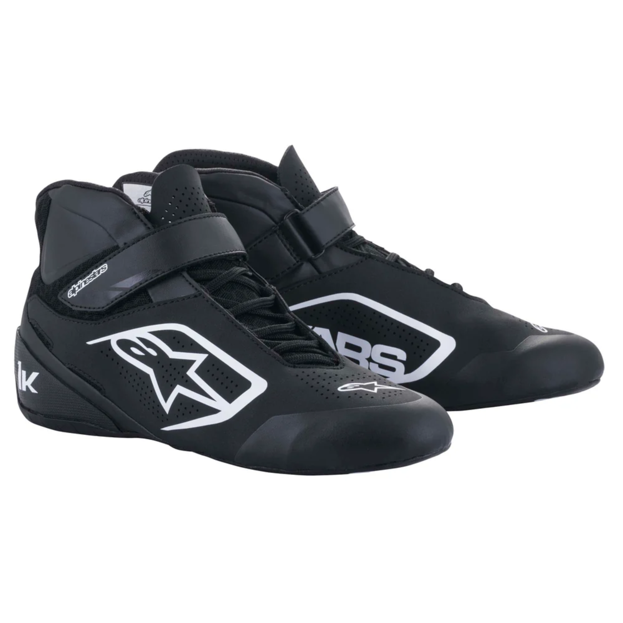 The black and white Alpinestars Tech 1-K v2 Karting Shoes from Alpinestars.