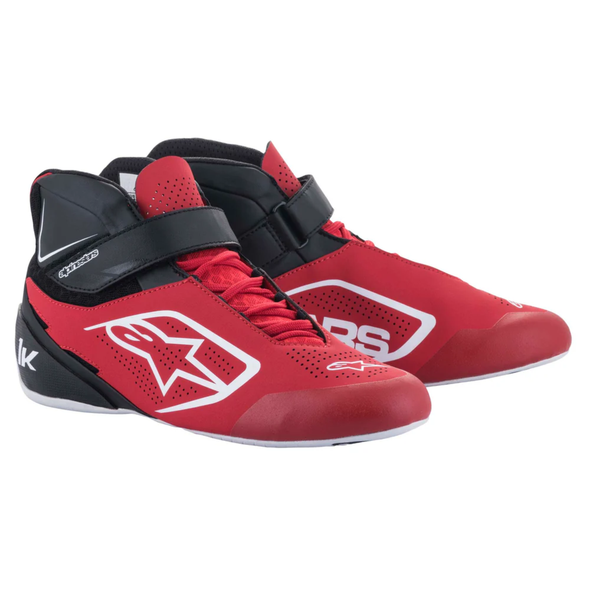 The red black and white Alpinestars Tech 1-K v2 Karting Shoes from Alpinestars.