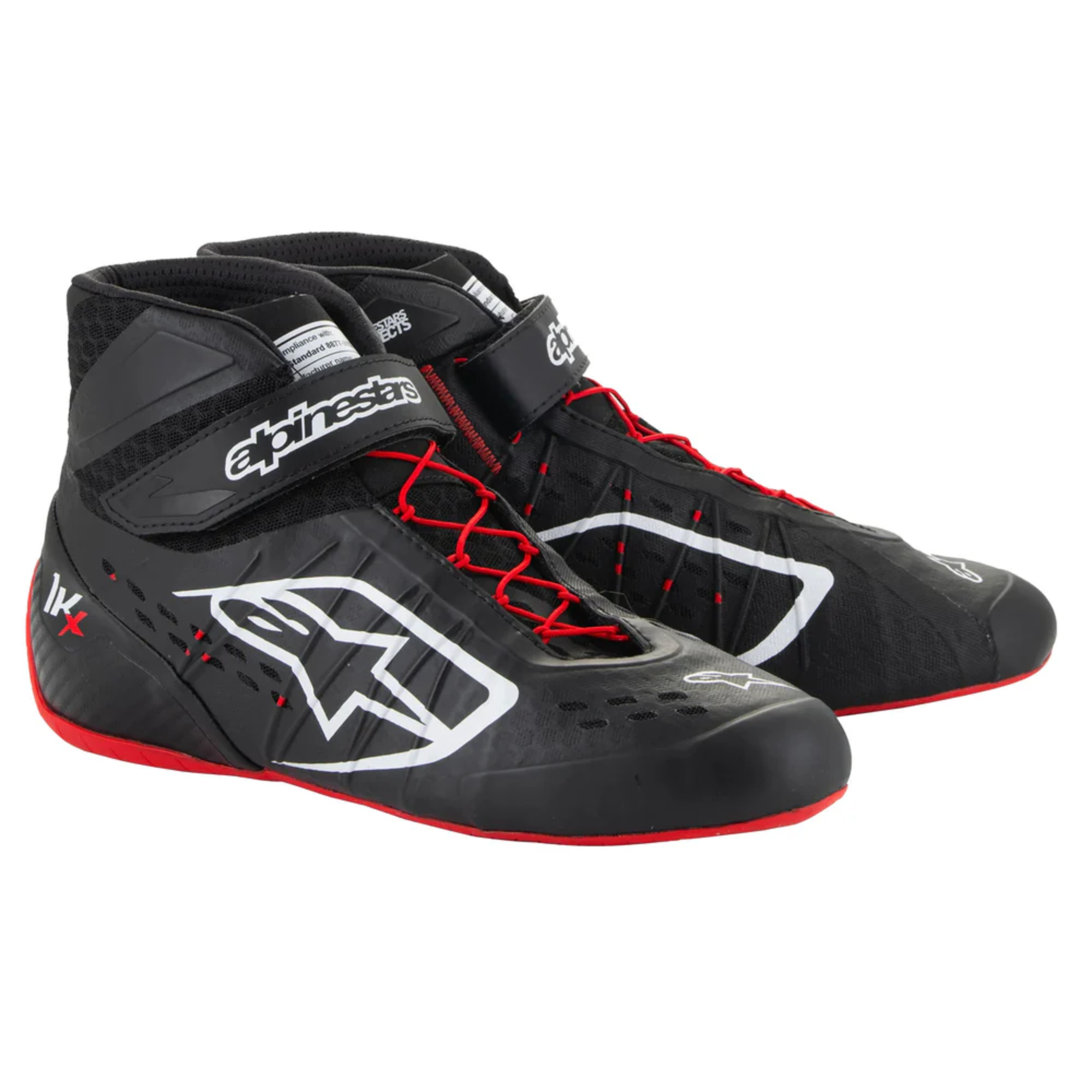 The red and black Alpinestars Tech 1-KX v3 Karting Shoes.