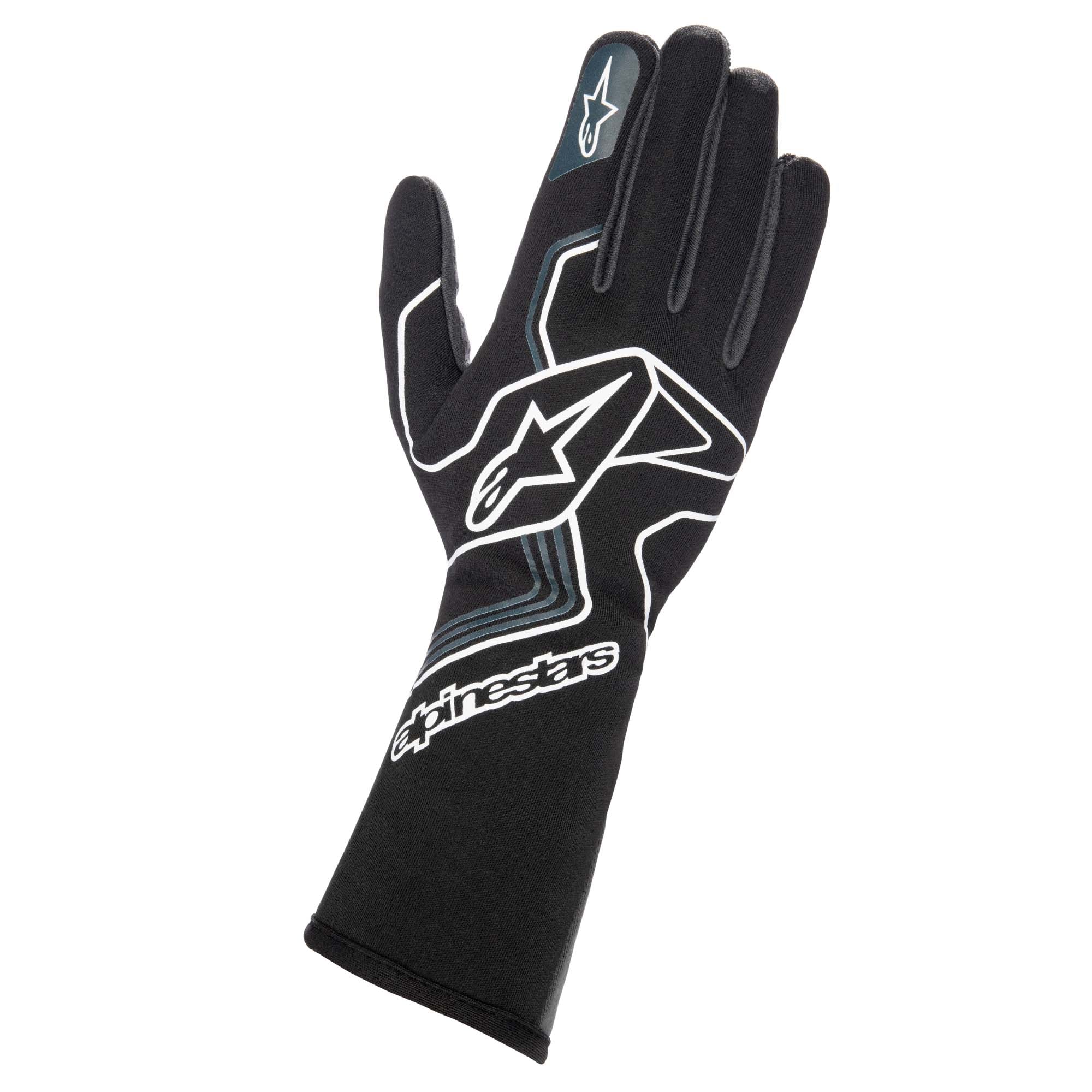 The black and grey Alpinestars Tech-1 Race v3 Racing Gloves.