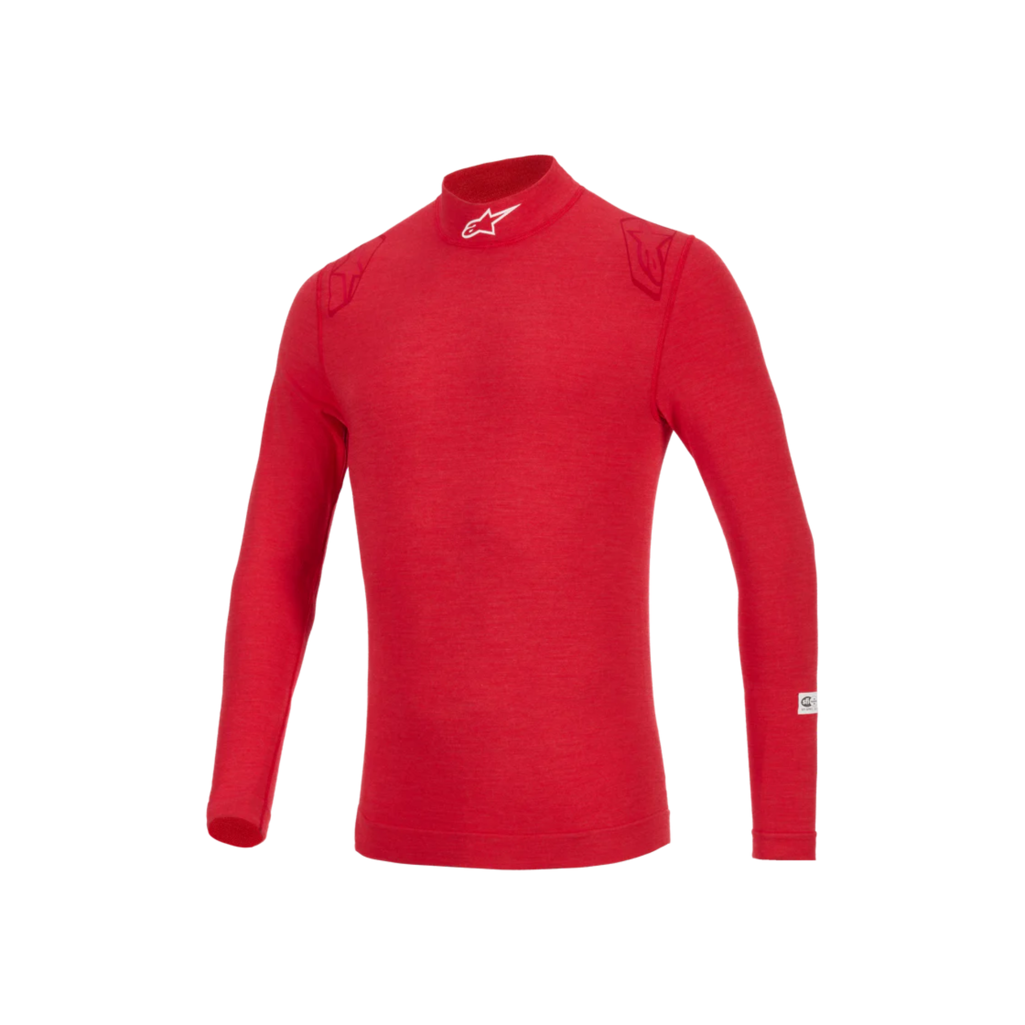 The front of the red Alpinestars ZX Evo v3 Racing Undershirt.