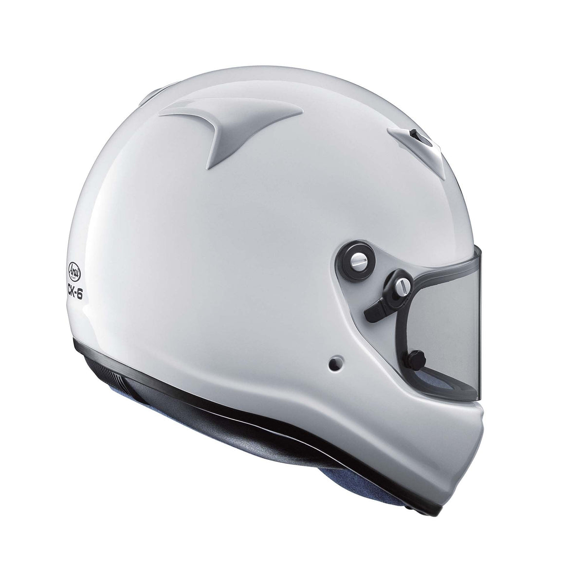 The back of the Arai CK-6 CMR Youth Karting Helmet.