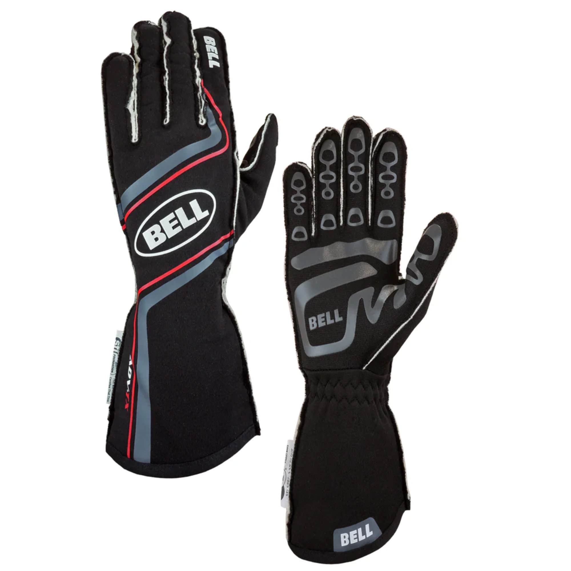A pair of black and red Bell ADV-TX Racing Gloves from Bell.