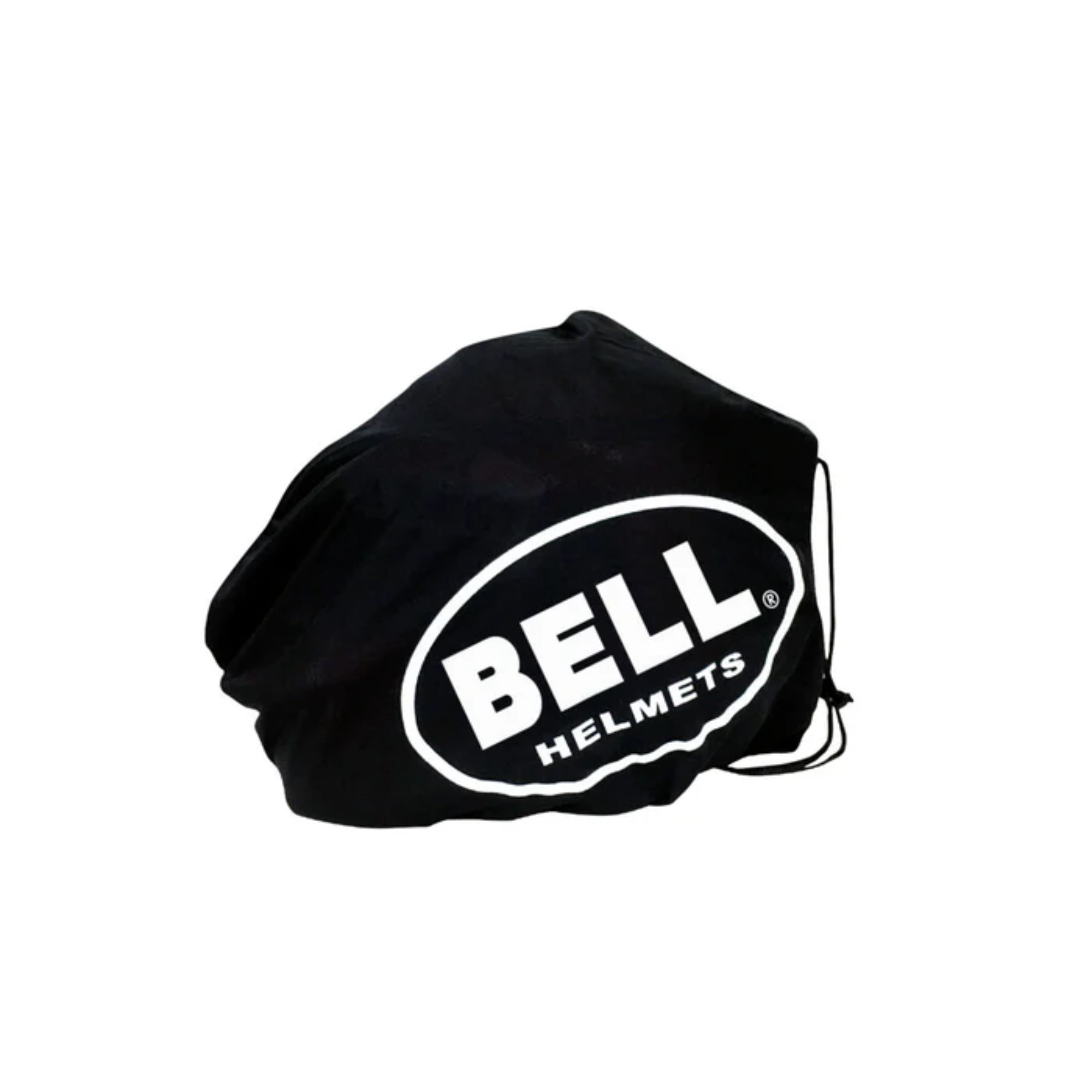 The black Bell Draw-String Helmet Bag (V10) with white Bell logo.