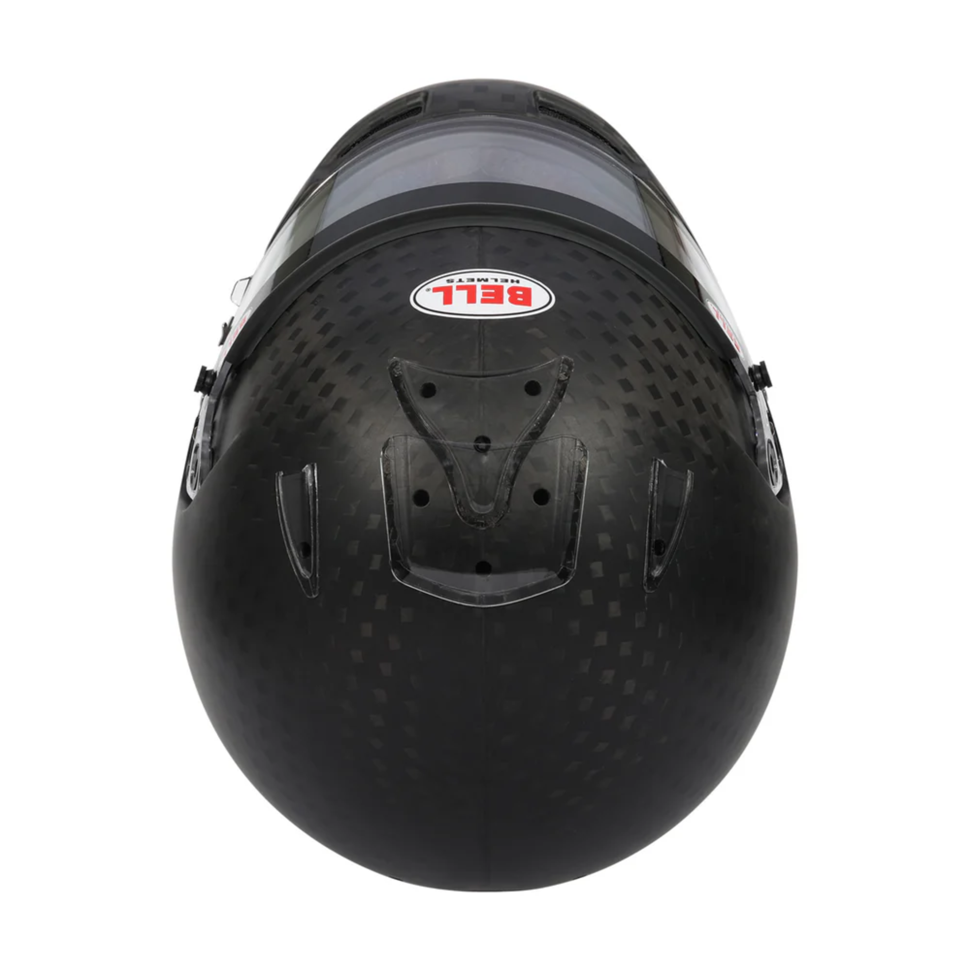 The top of the Bell HP7 Evo-IV Carbon Racing Helmet.