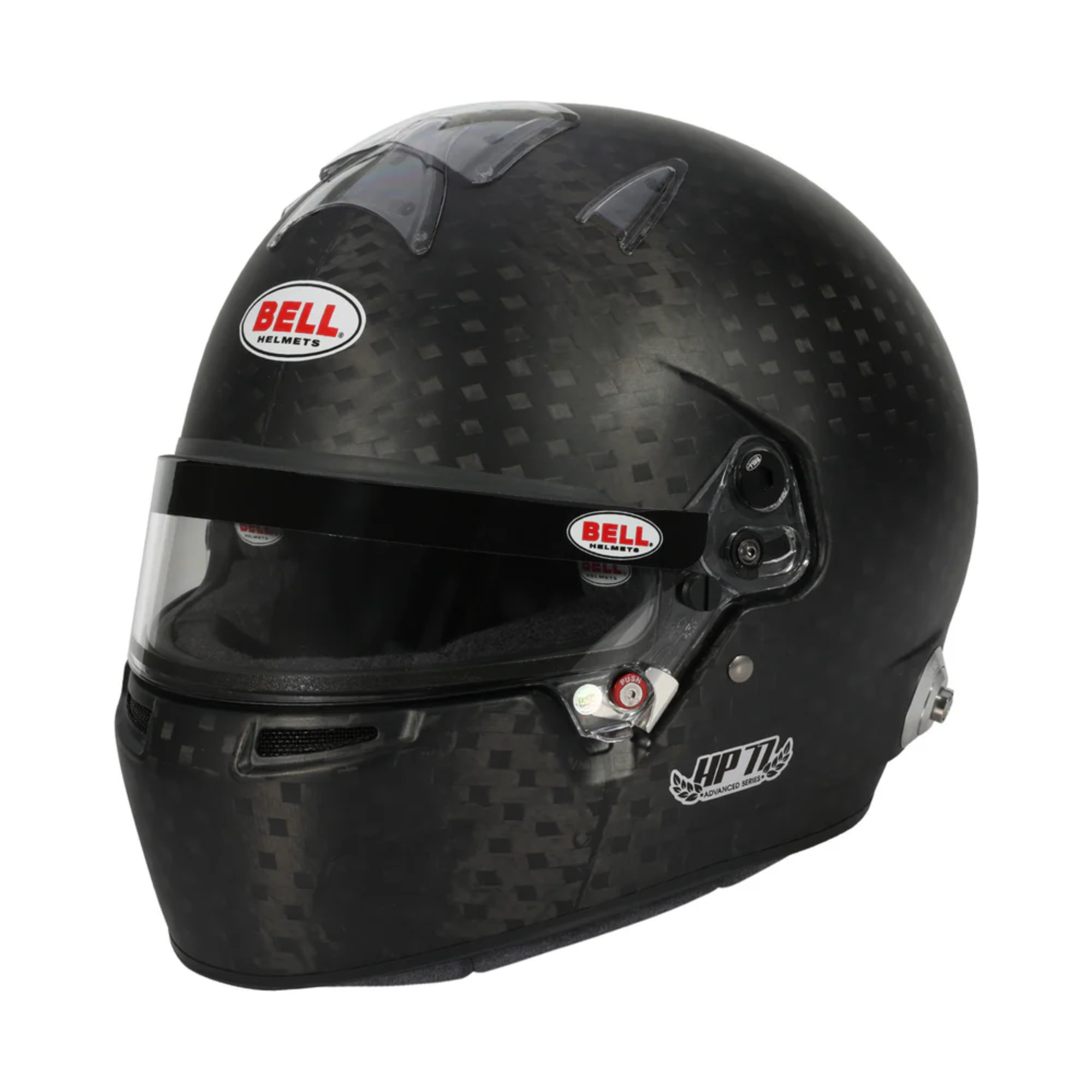The Bell HP77 Evo-IV ABP Carbon Racing Helmet.