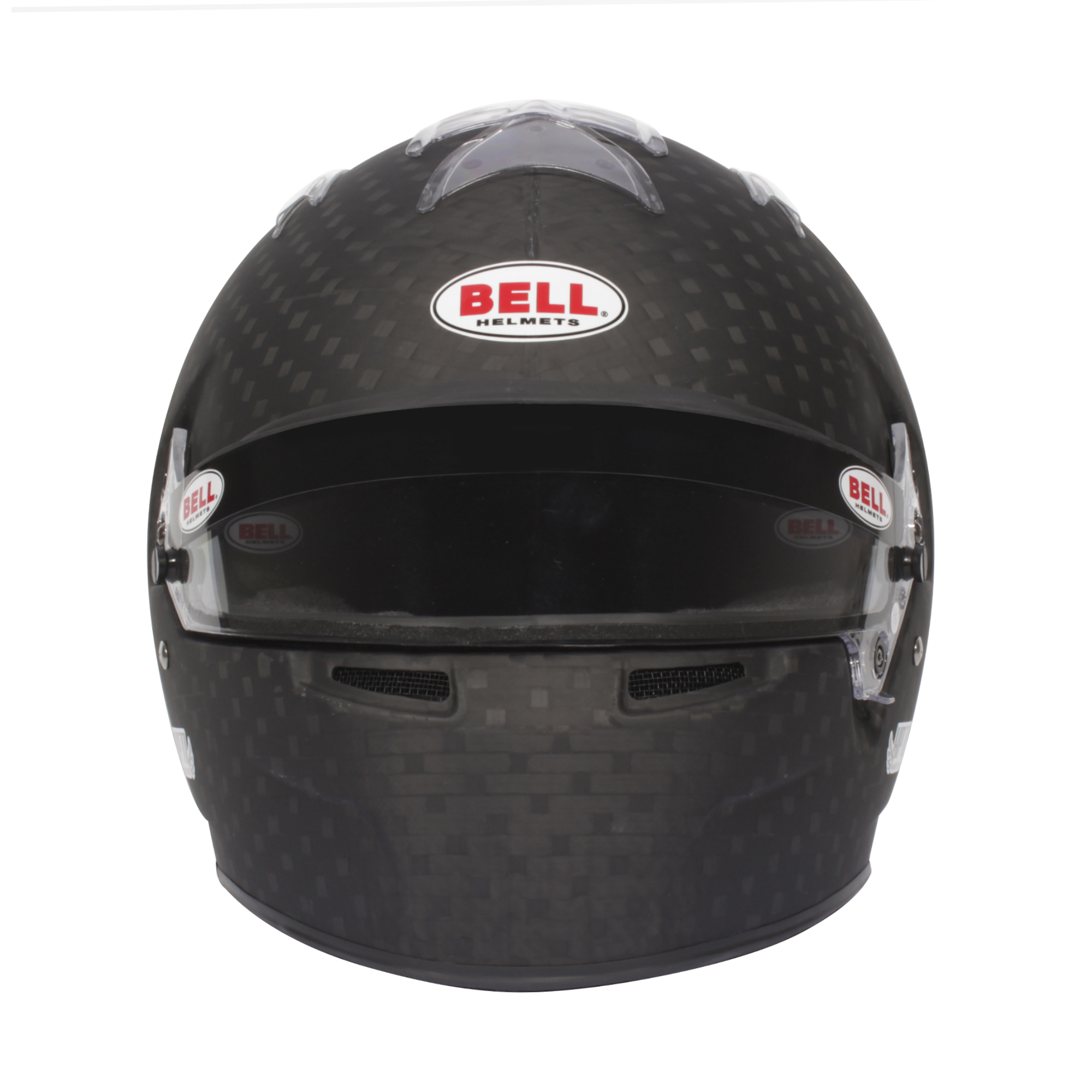 The front of the Bell HP77 STD ABP Carbon Racing Helmet.