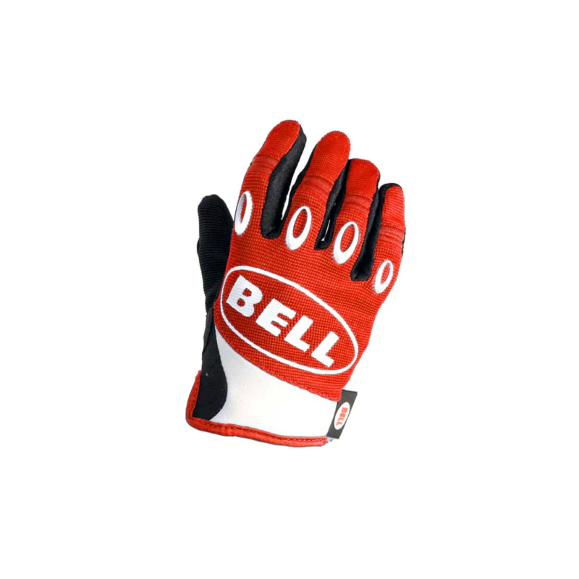 The red Bell K-NXT Youth Karting Gloves from Bell.