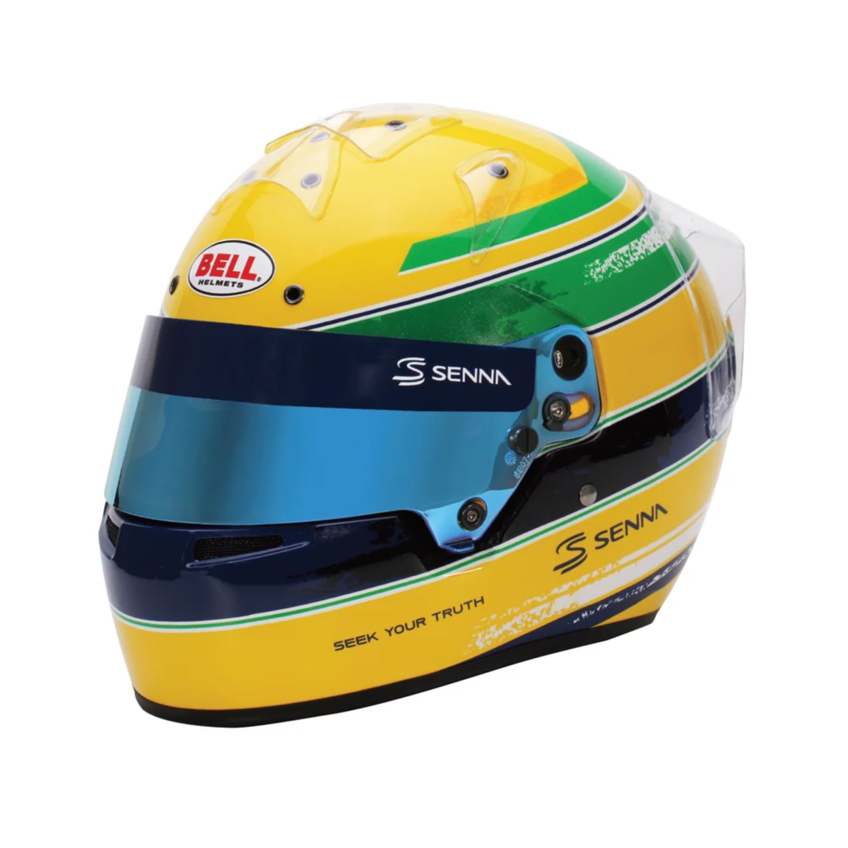 The Bell KC7 CMR Ayrton Senna Karting Helmet.