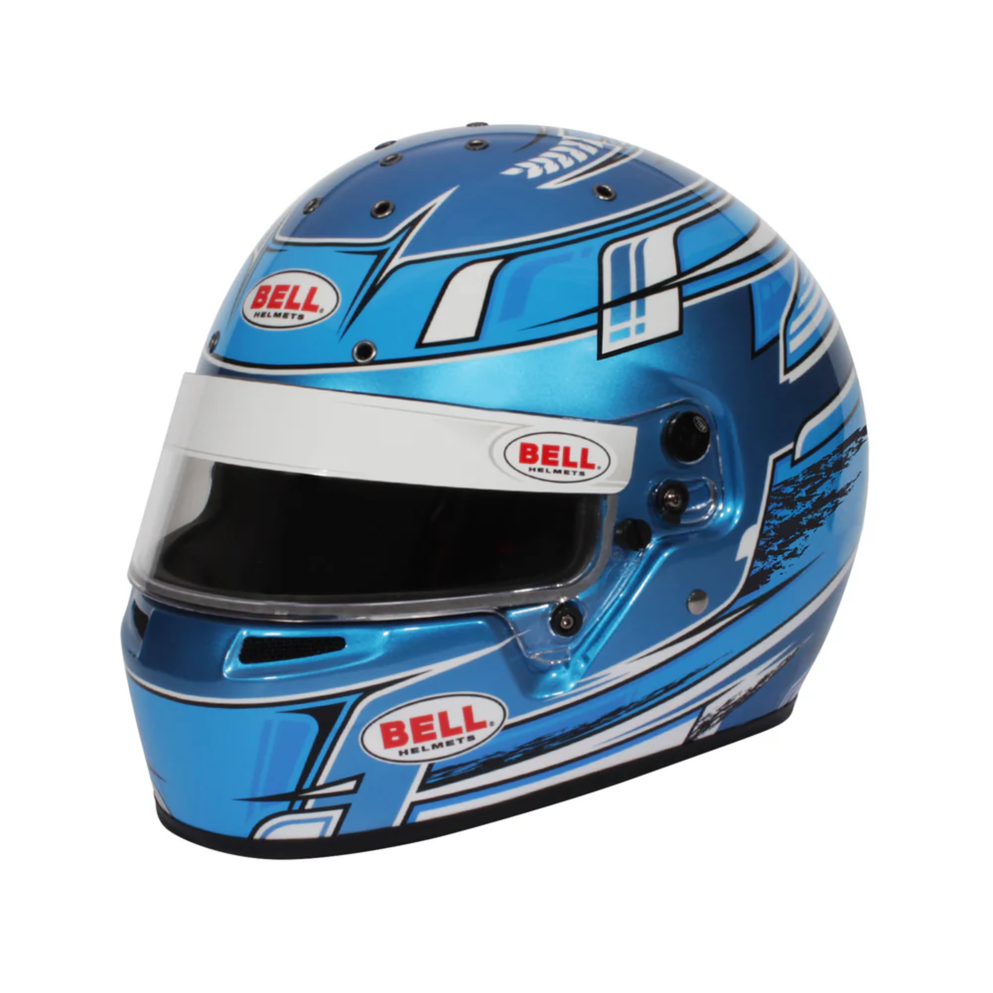 The blue Bell KC7 CMR Champion Youth CMR2016 Karting Helmet from Bell.