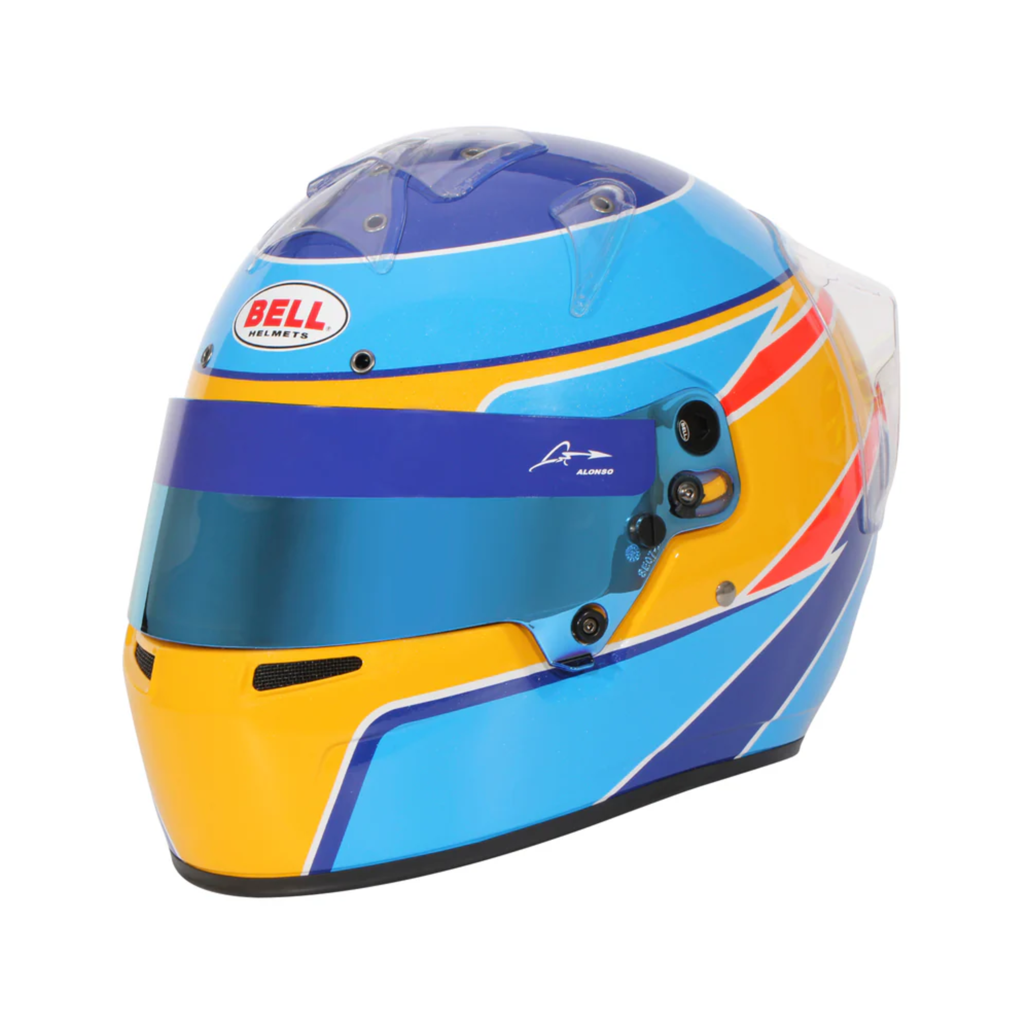 The Bell KC7 CMR Fernando Alonso Karting Helmet from Bell, designed by F1 Legend Fernando Alonso.