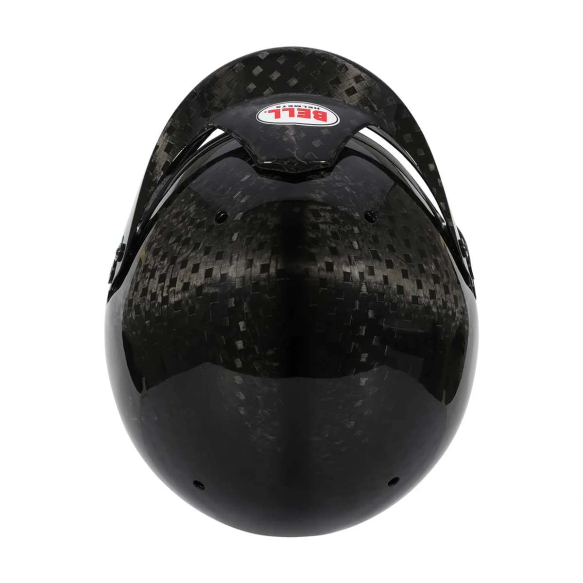 The top of the SA2025 & FIA8859 homologated Bell Mag-10 Rally Ultra Carbon Racing Helmet.