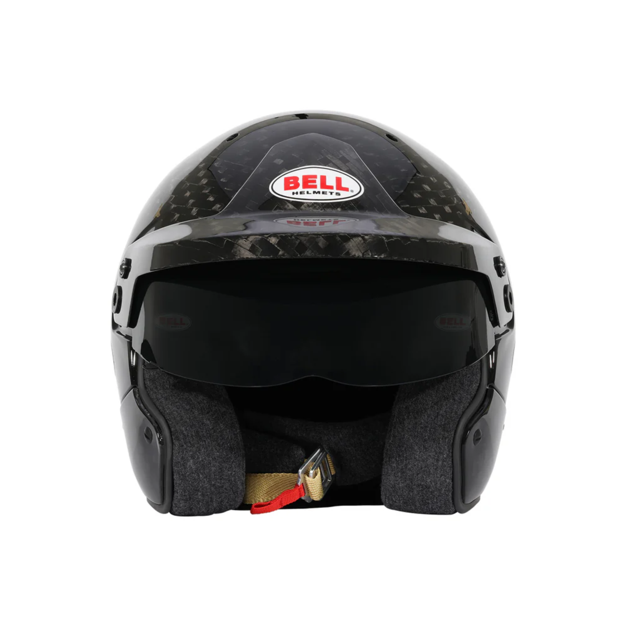 The front of the Bell Mag-10 Ultra Carbon Racing Helmet.