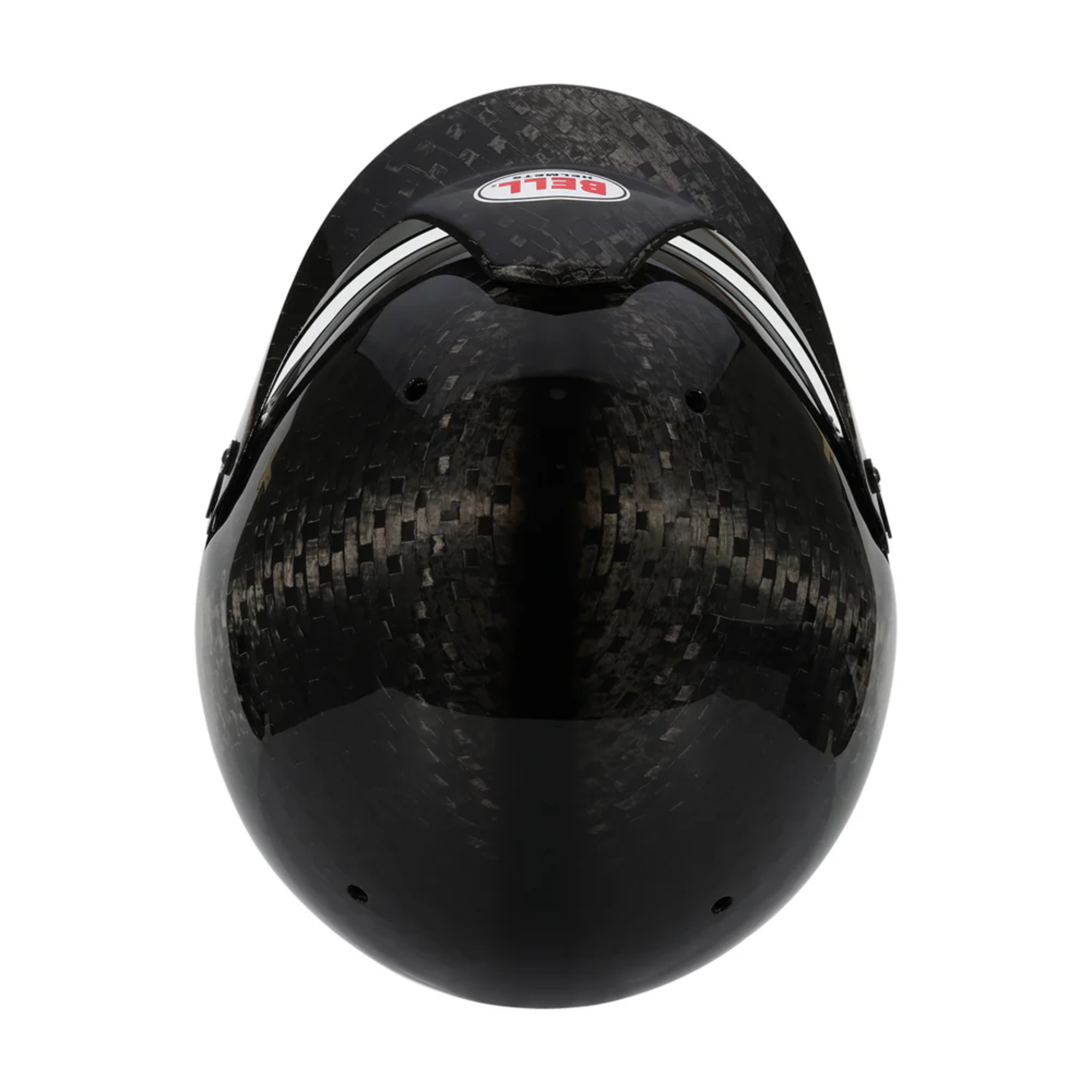 The top of the Bell Mag-10 Ultra Carbon Racing Helmet.
