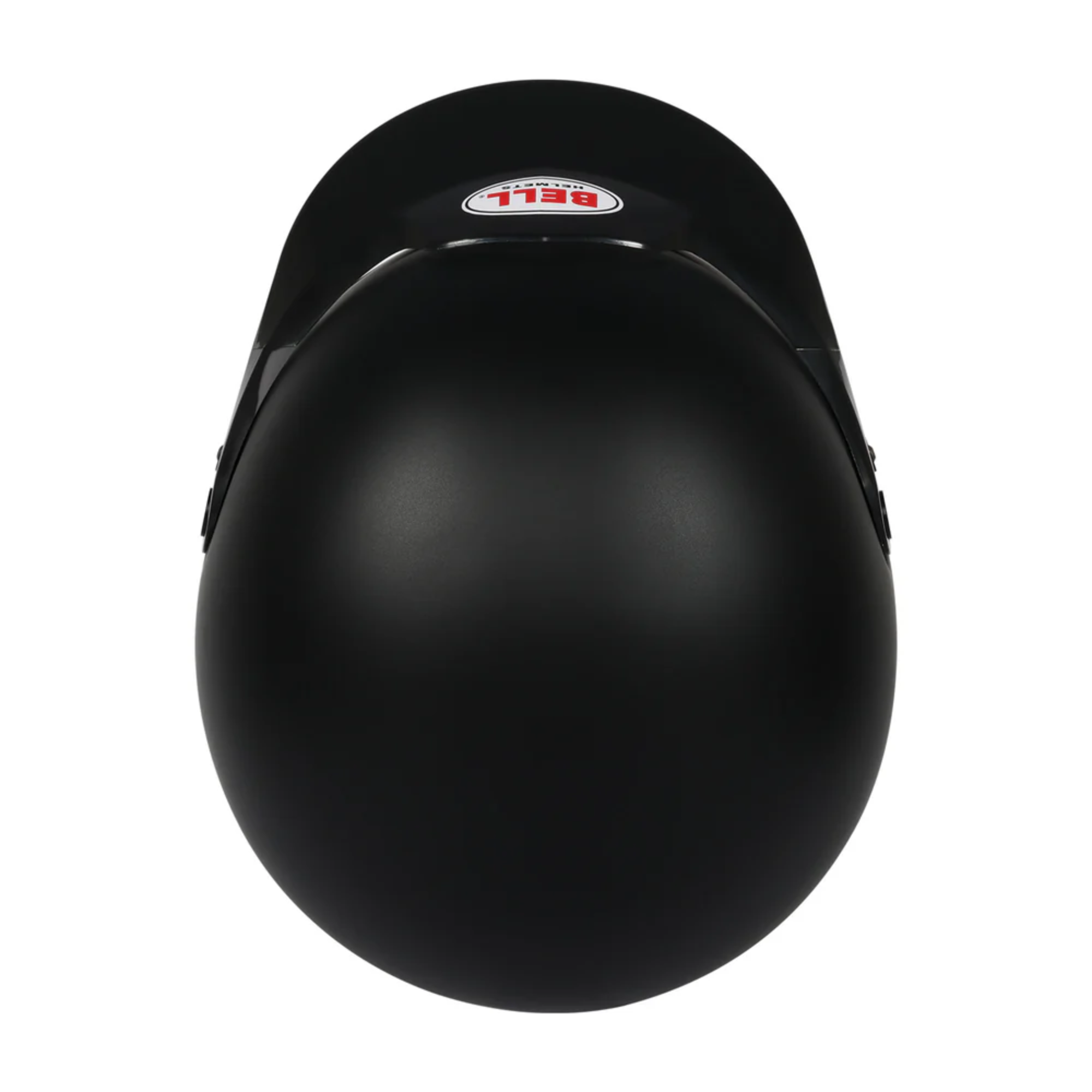 The top of the black Bell Mag Open Face Racing Helmet - SA2025.