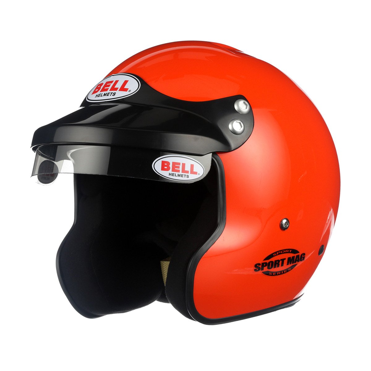 The SA2020 orange Bell Sport Mag Racing Helmet.