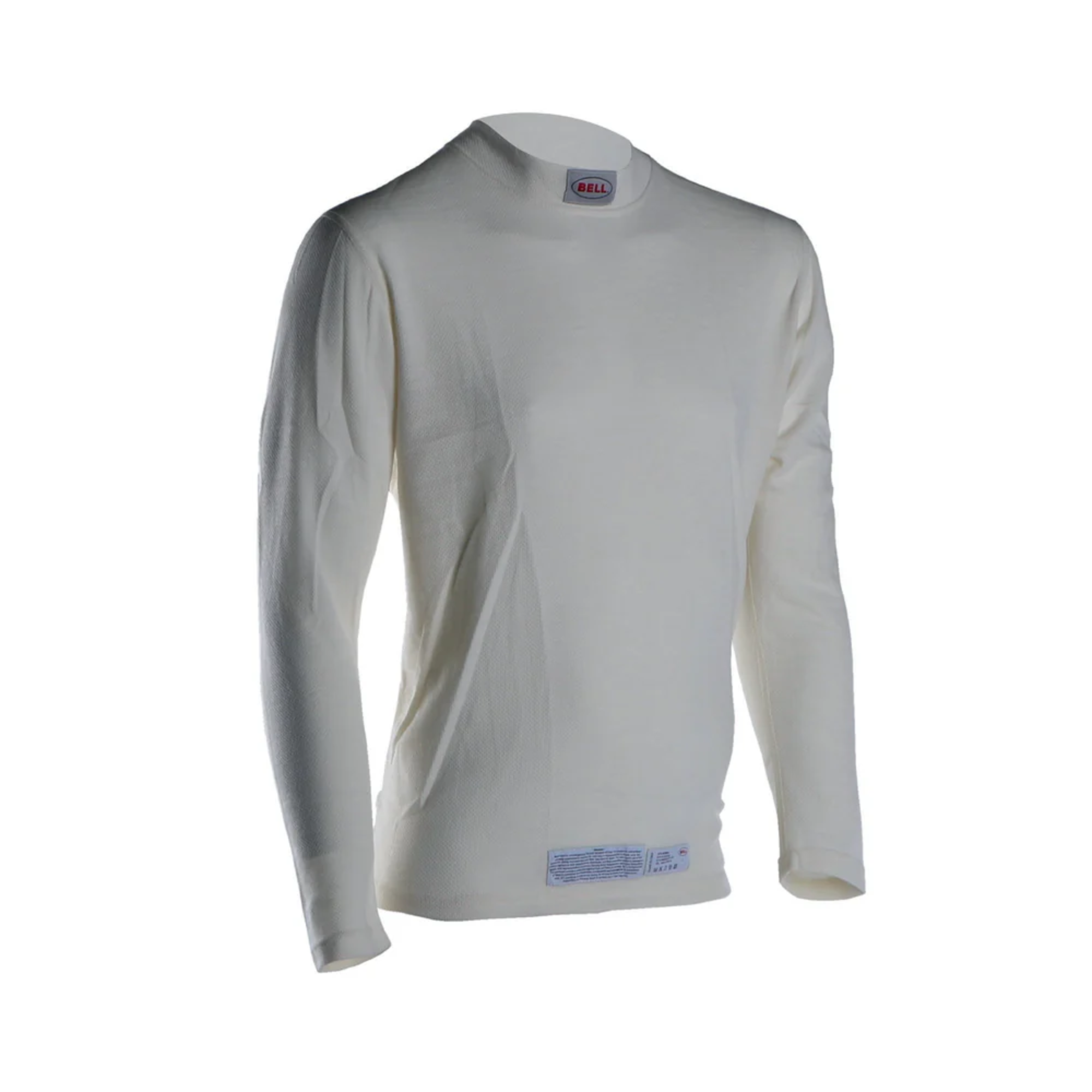The white Bell Sport-TX Fire Resistant Racing Undershirt - SFI 3.3.