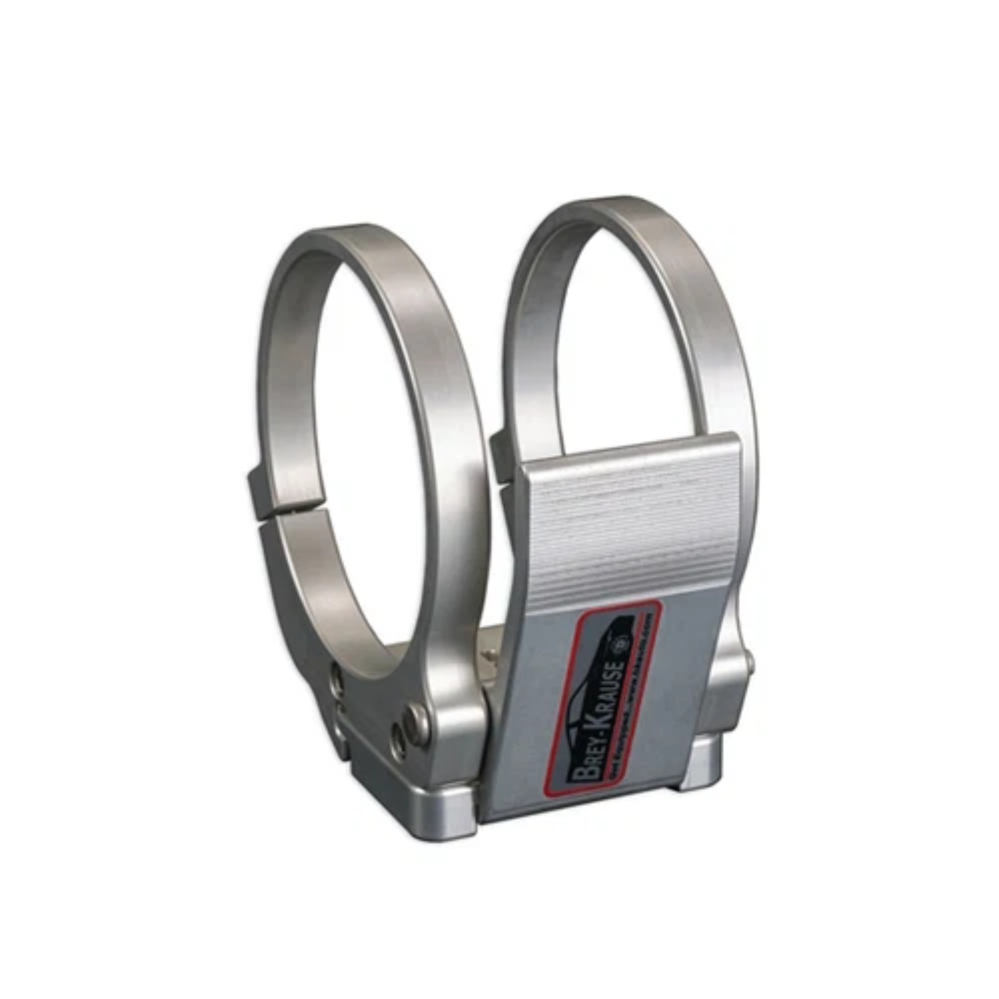 The Brey Krause R-9530 Quick Release Fire Extinguisher Mount for 90mm Bottles.