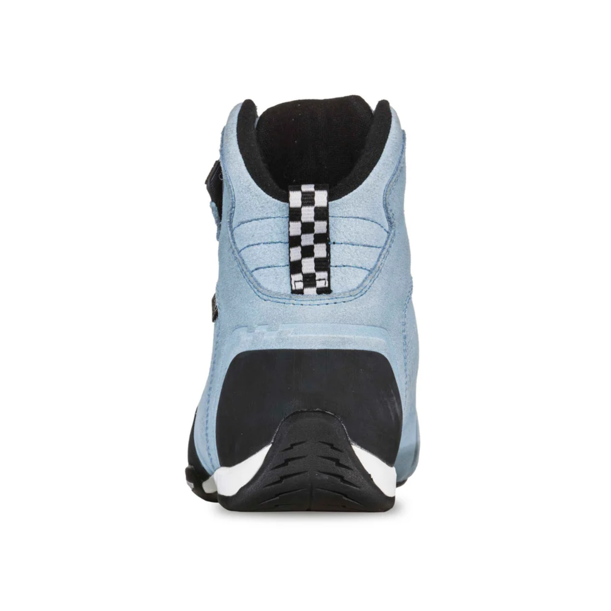 The back of the blue Chicane GT3 Women's Racing Shoes - SFI 3.3.