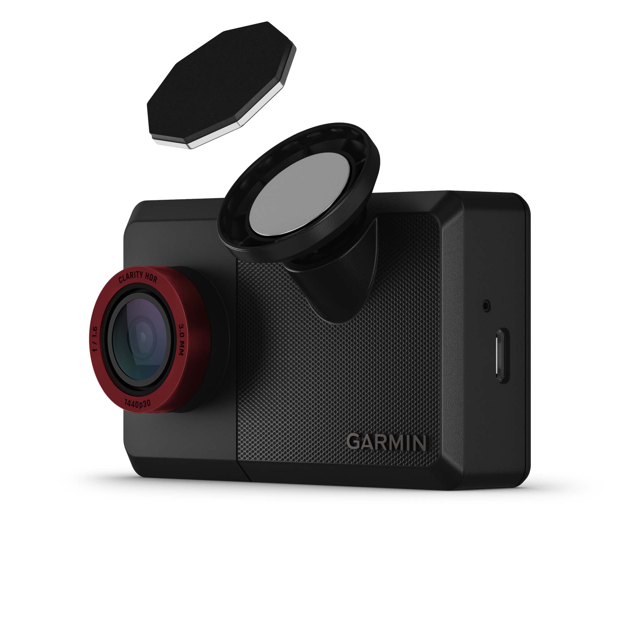The Garmin Catalyst 2 Driving Performance Optimizer highlighting the magnetic mount.