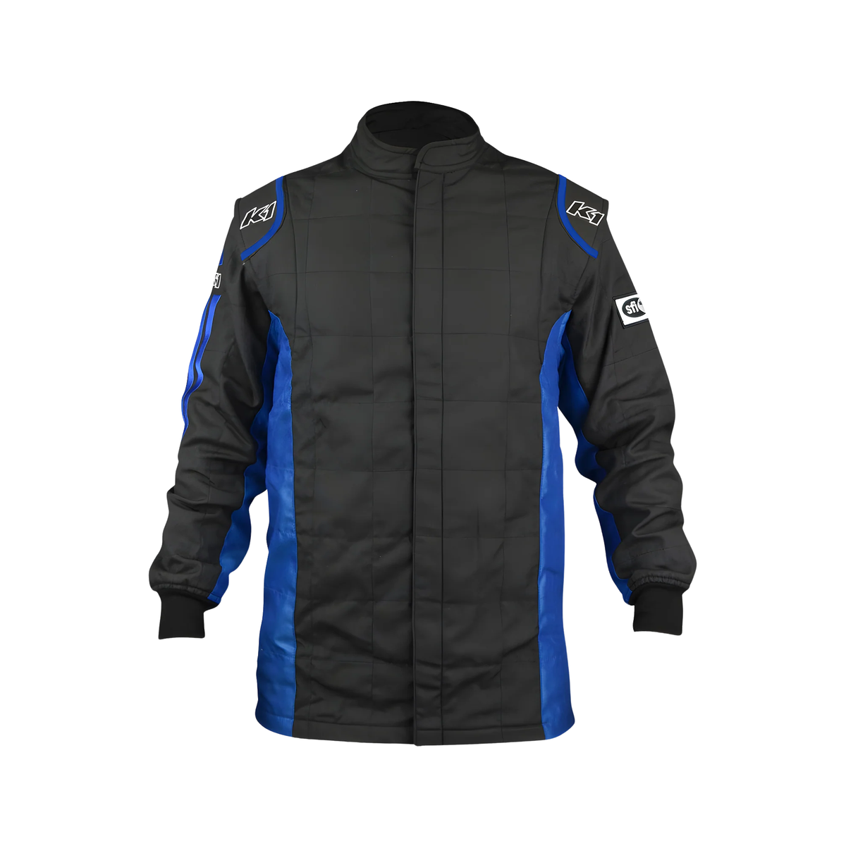 The blue SFI 3.2A/5 homologated K1 RaceGear Sportsman SFI Racing Suit Jacket.