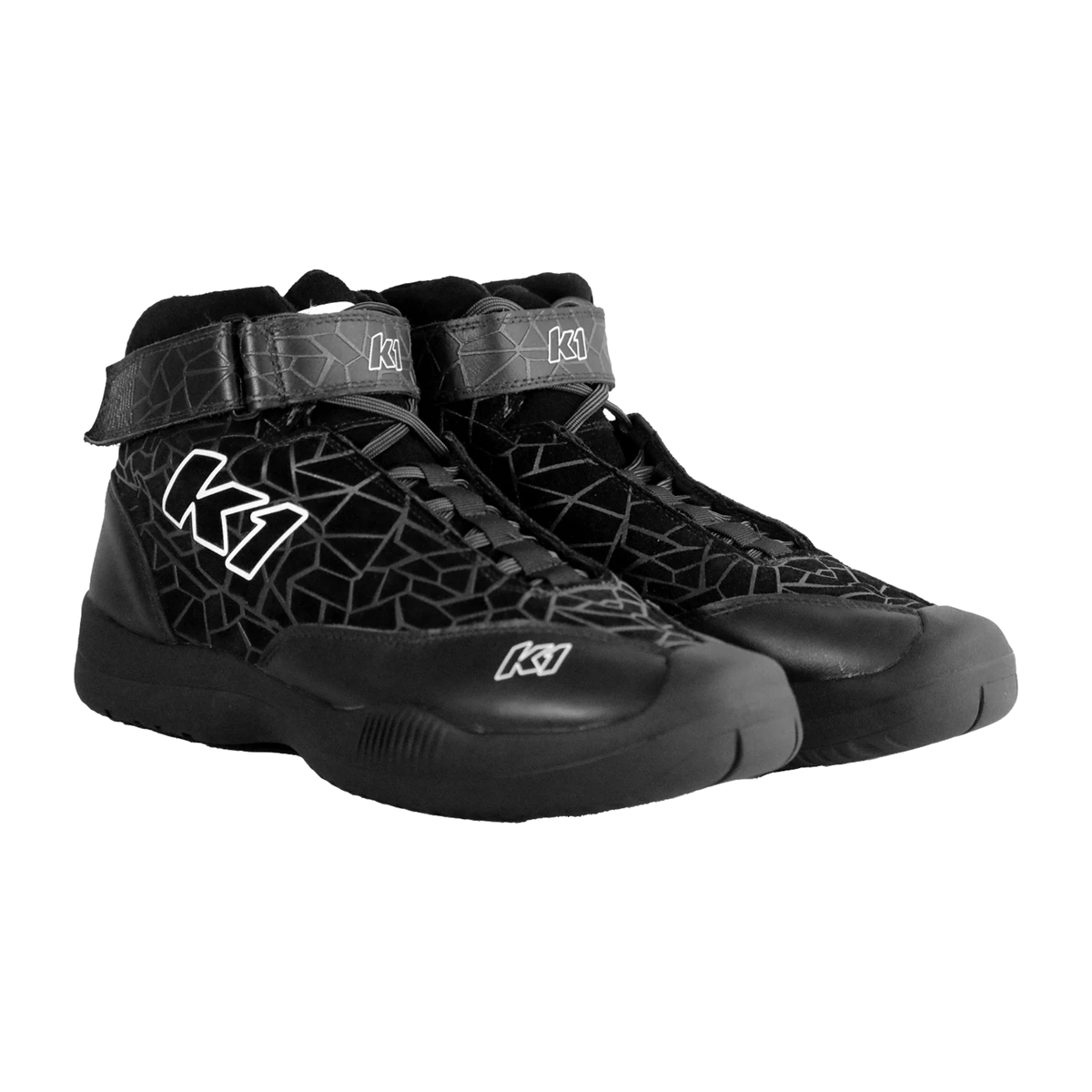 The SFI 3.3/5 homologated K1 RaceGear Versus Pit Crew Shoes shown as a pair.