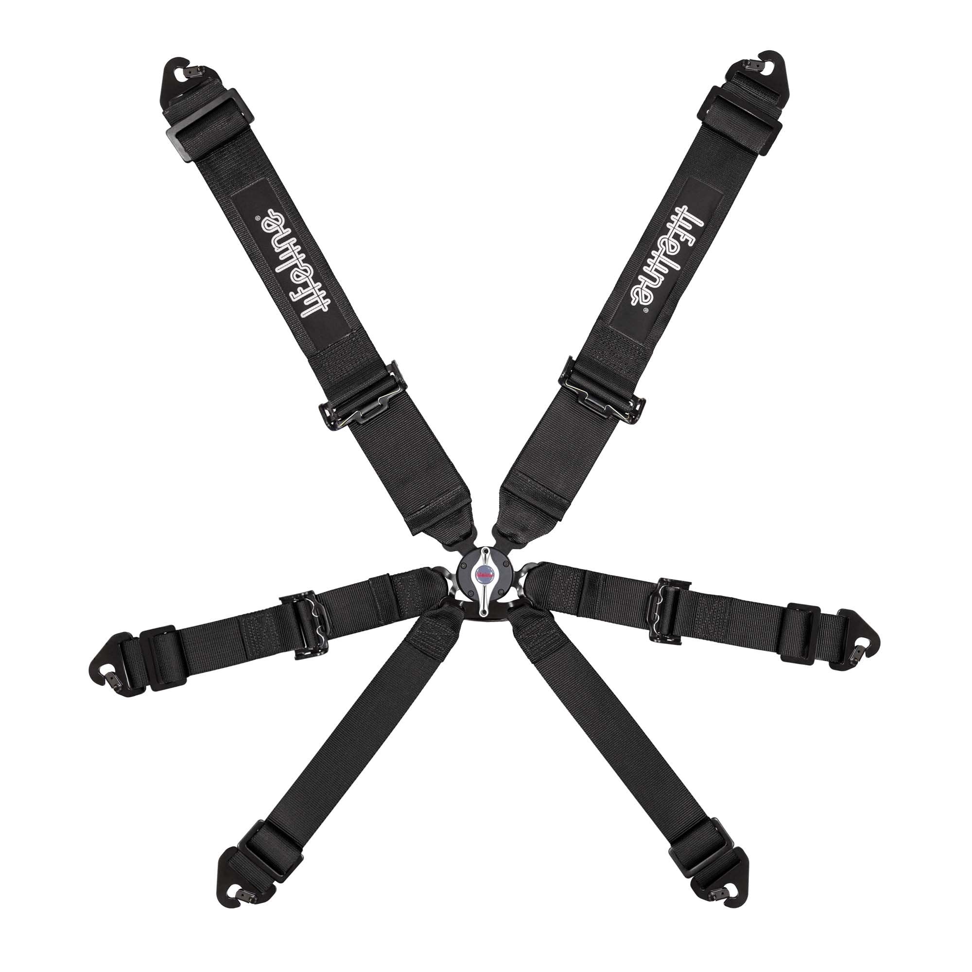 The black Lifeline Becketts 3" Racing Harness.