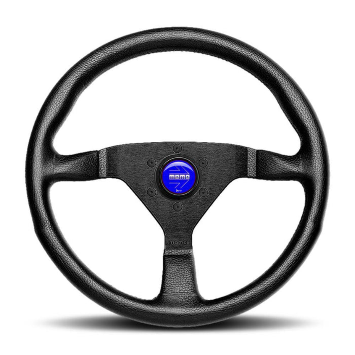The black and blue Momo Montecarlo Steering Wheel.