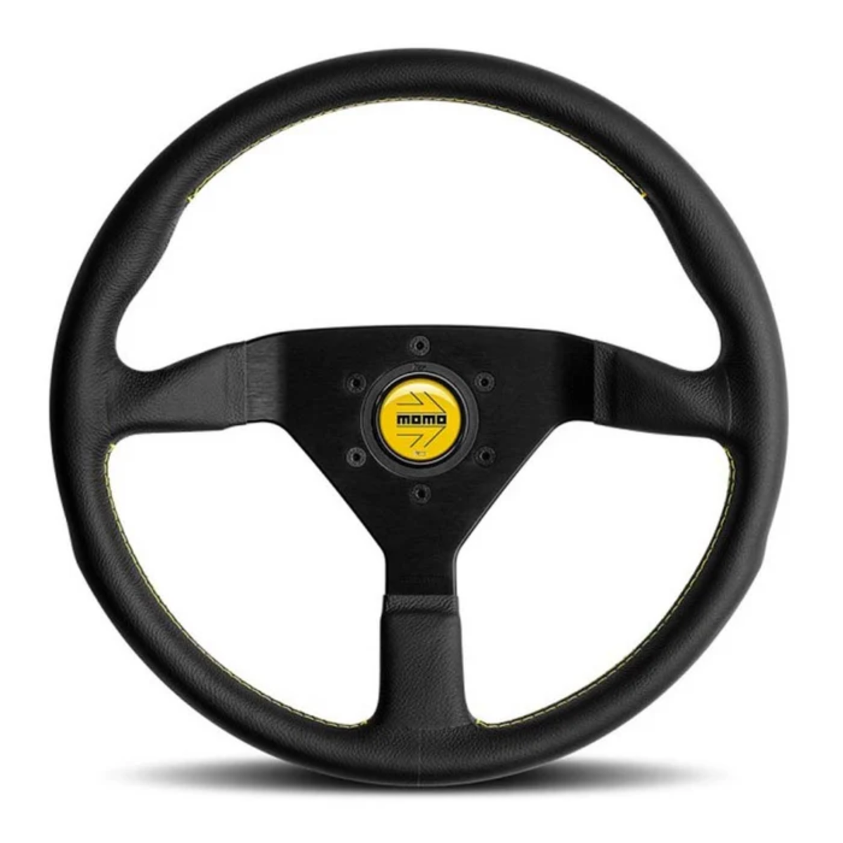 The black and yellow Momo Montecarlo Steering Wheel.