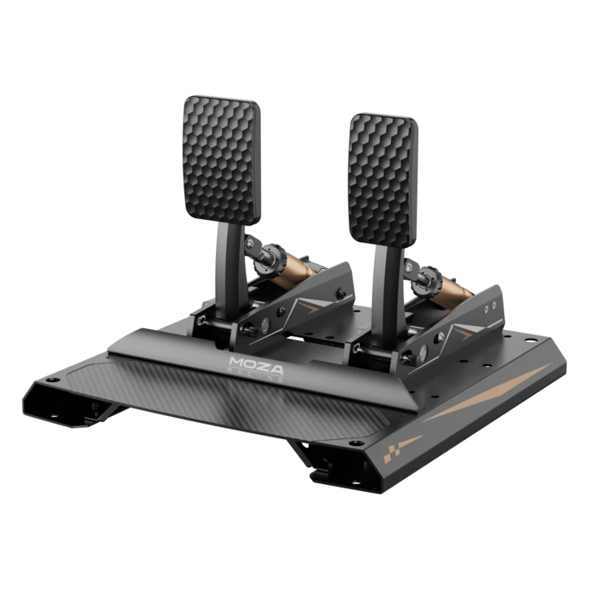 The two pedal set Moza Racing CRP2 Load Cell Pedals.