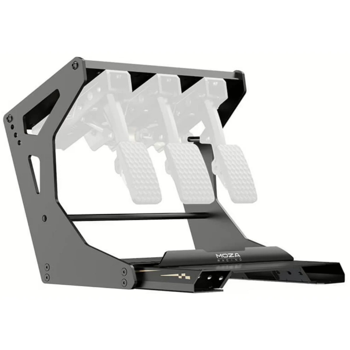 The Moza Racing CRP2 Pedal Inversion Kit at an angle.