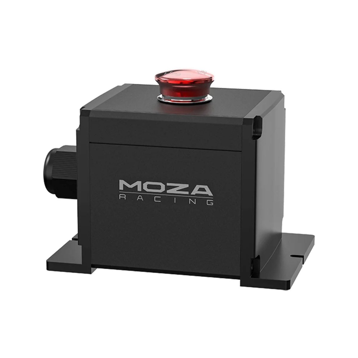 The Moza Racing E-Stop Switch from the side.