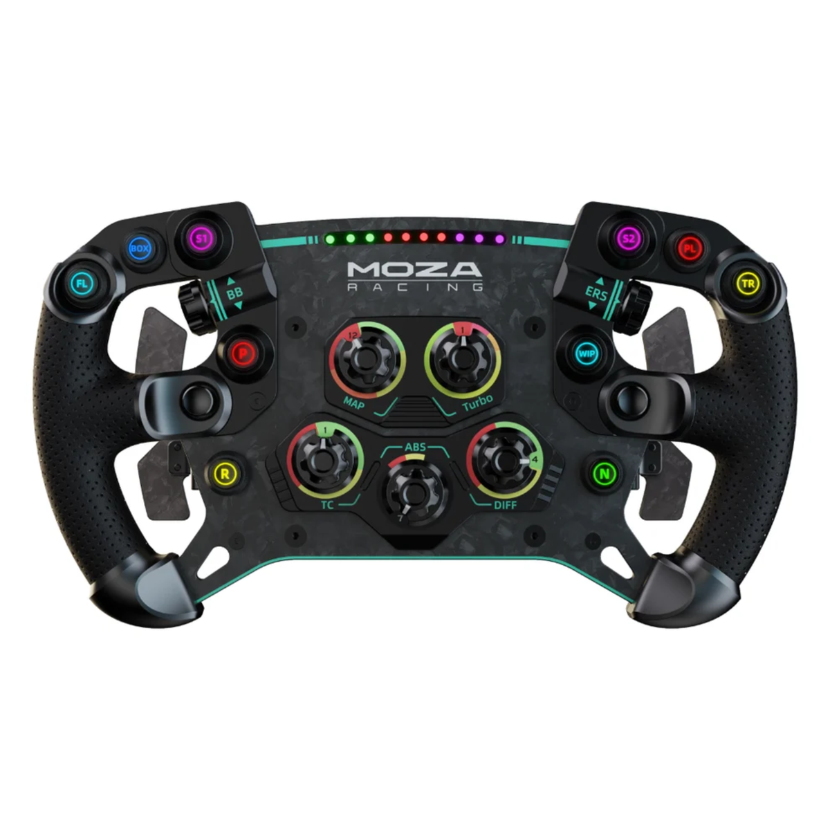 The Moza Racing GS V2P GT Steering Wheel.