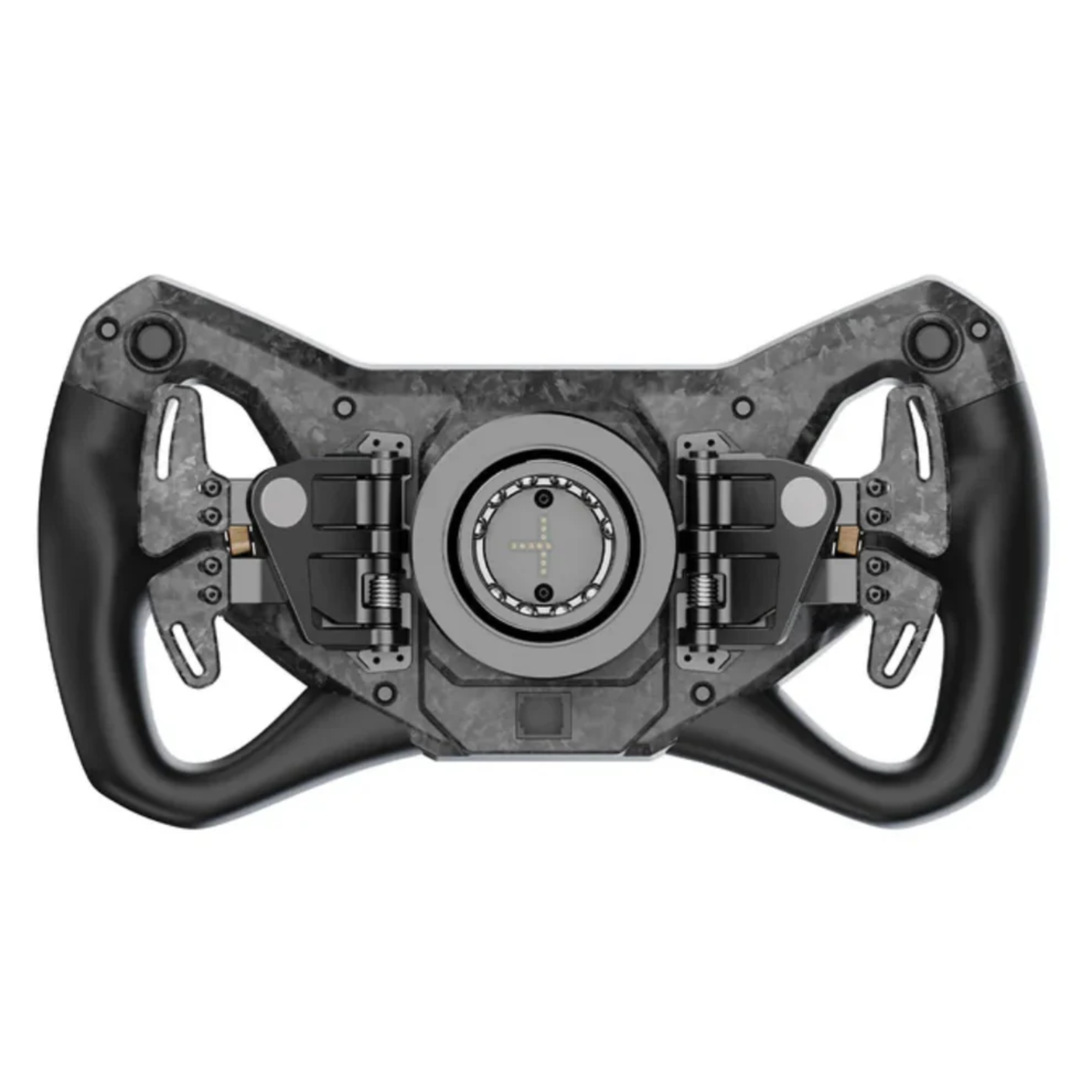 The back of the Moza Racing KS Pro Steering Wheel.