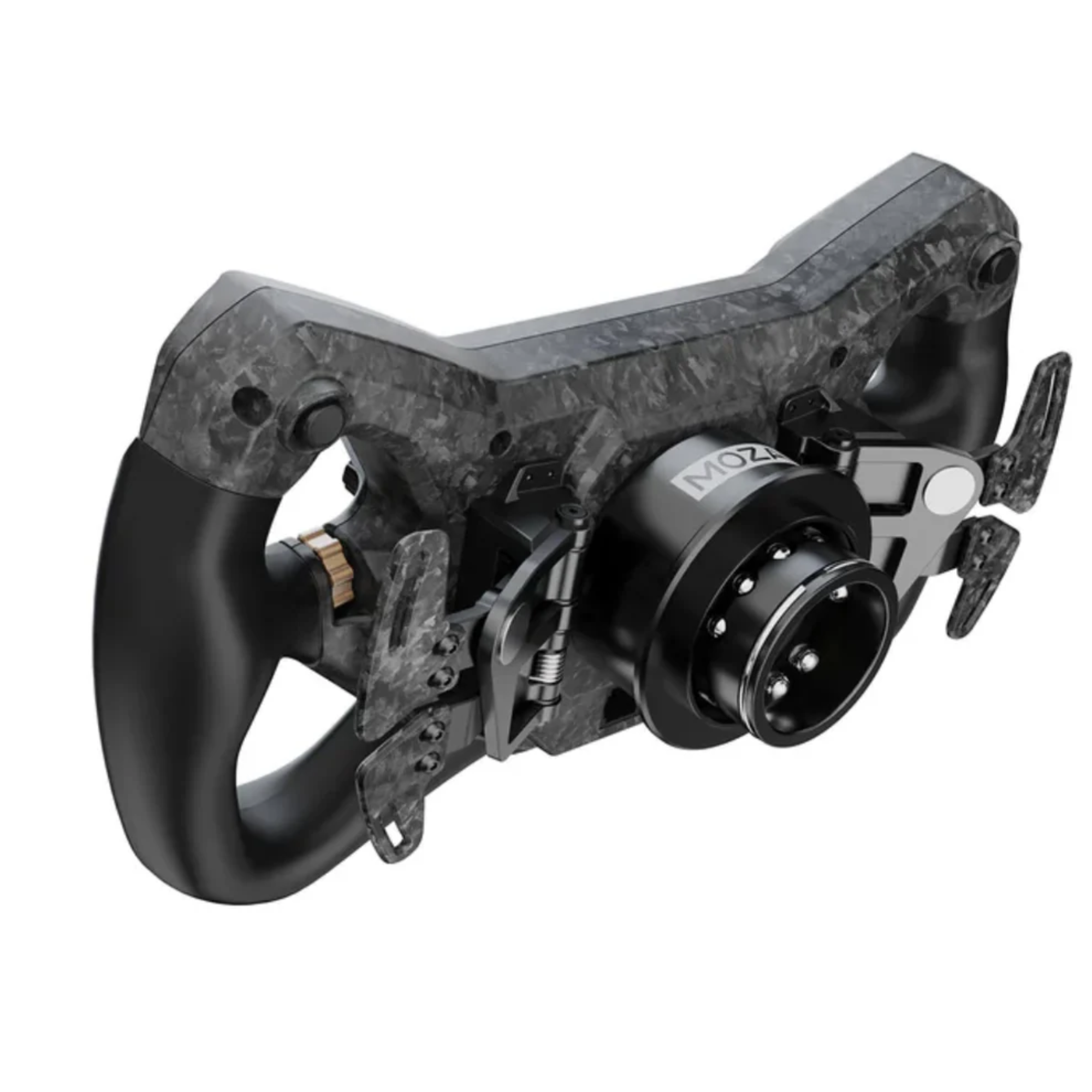 The side of the Moza Racing KS Pro Steering Wheel.