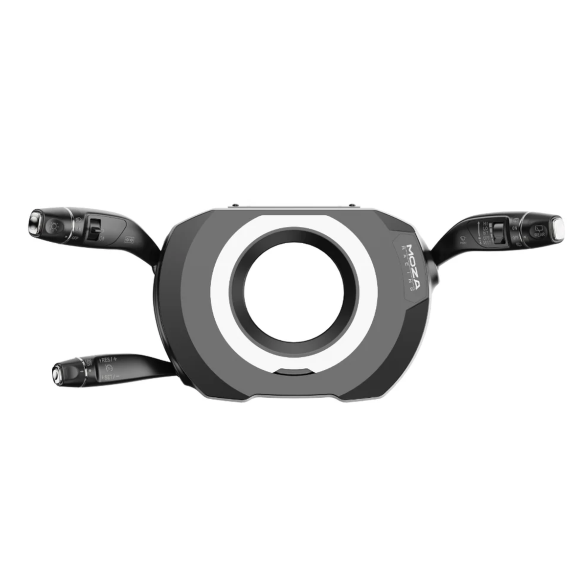 The Moza Racing Multi-Function Stalks.