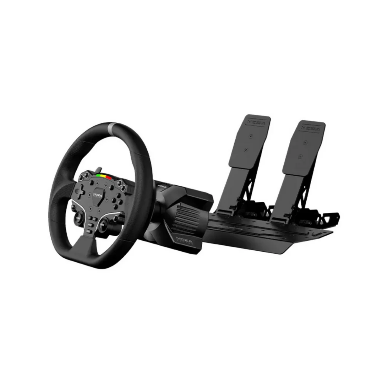 The Moza Racing R3 PC Sim Racing Bundle without the table mount.