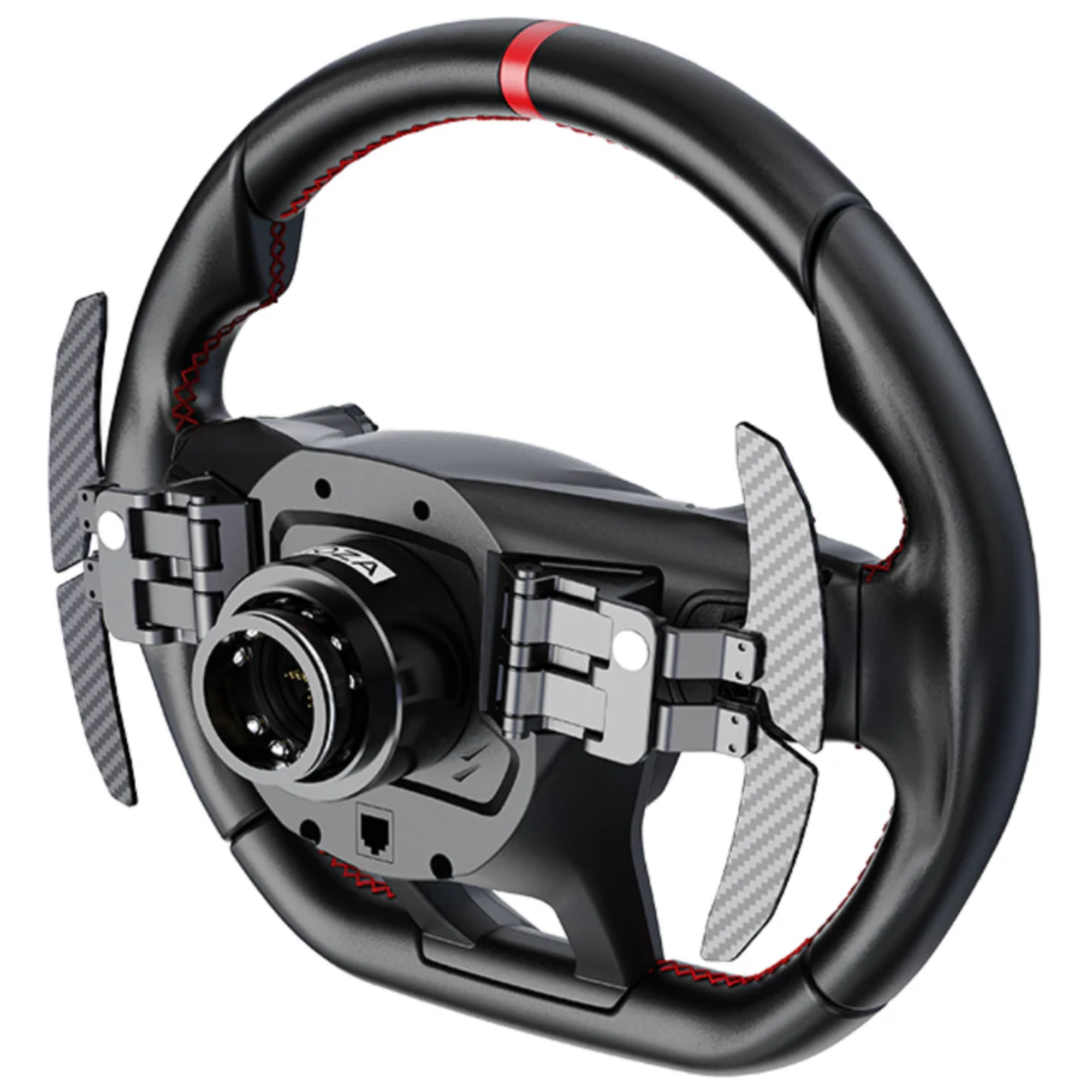 The back of the Moza Racing x Automobili Lamborghini Revuelto Steering Wheel.