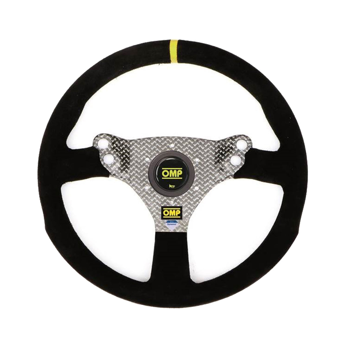 The OMP 320 Hybrid S Dyneema Flat Bottom Steering Wheel.